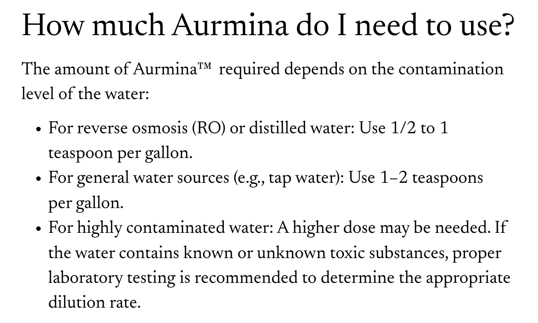 Aurmina™ Ionic Minerals